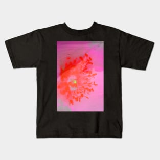 Pink Flower Abstract Kids T-Shirt